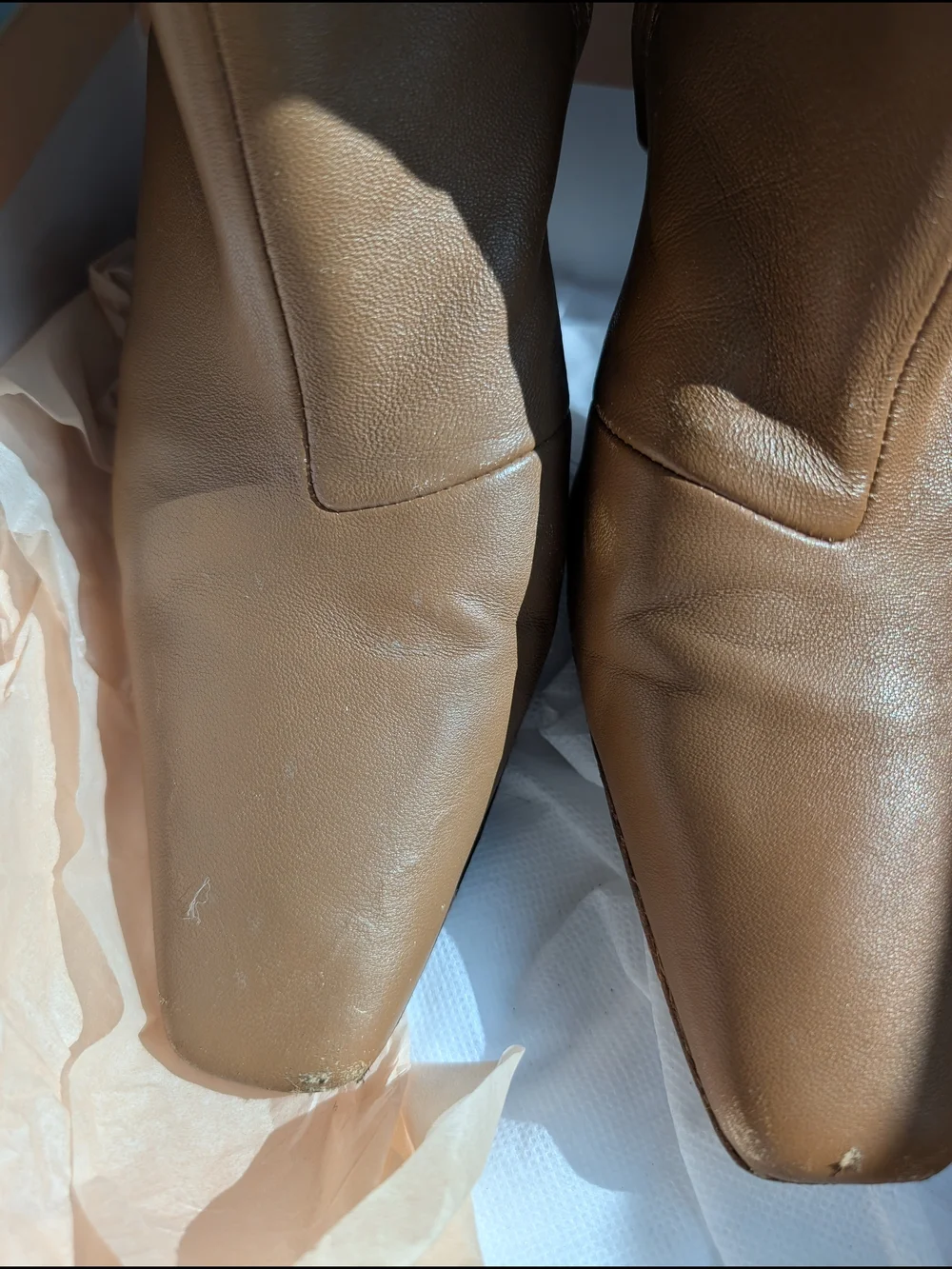 Loeffler Randall Tan Lambskin Kitten heel Boots